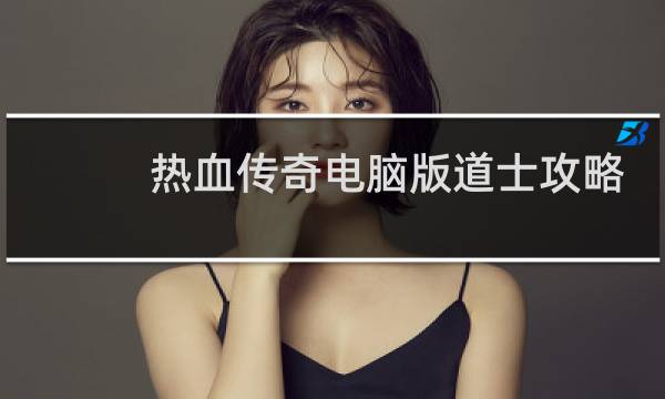 热血传奇电脑版道士攻略