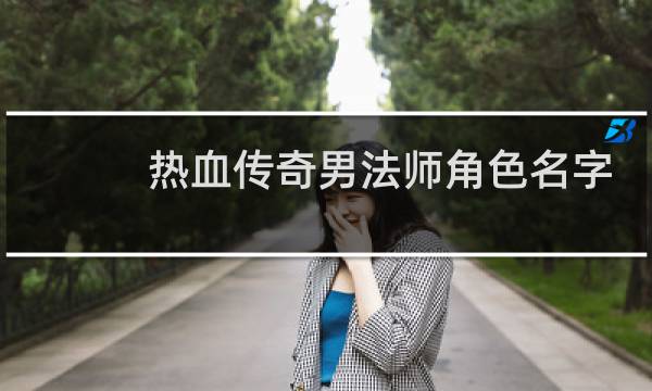 热血传奇男法师角色名字