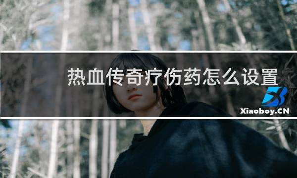热血传奇疗伤药怎么设置
