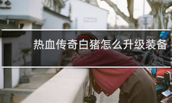 热血传奇白猪怎么升级装备