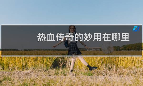 热血传奇的妙用在哪里