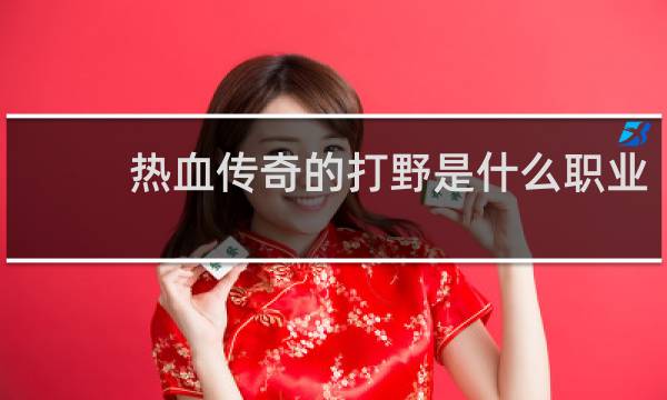 热血传奇的打野是什么职业