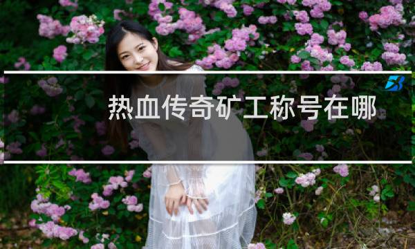 热血传奇矿工称号在哪
