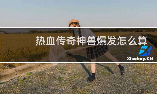 热血传奇神兽爆发怎么算
