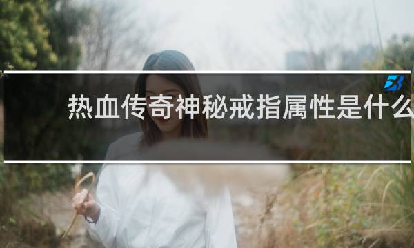 热血传奇神秘戒指属性是什么
