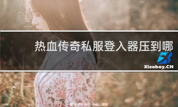 热血传奇私服登入器压到哪