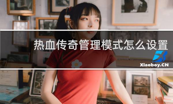 热血传奇管理模式怎么设置