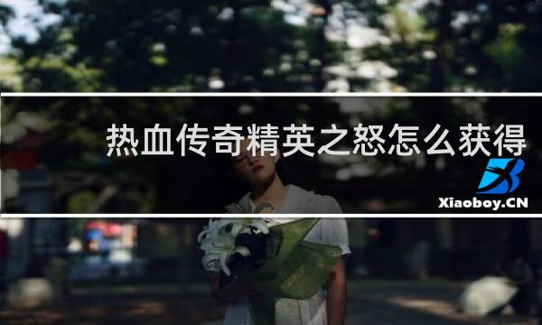 热血传奇精英之怒怎么获得