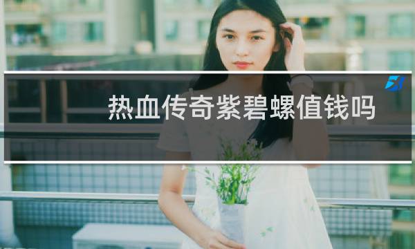 热血传奇紫碧螺值钱吗