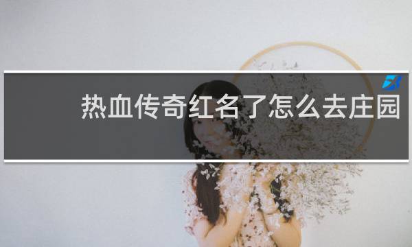 热血传奇红名了怎么去庄园