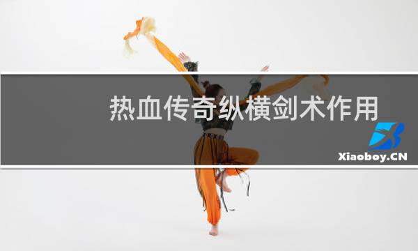 热血传奇纵横剑术作用