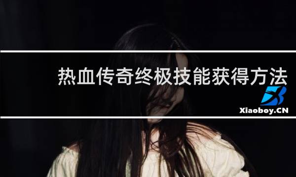 热血传奇终极技能获得方法