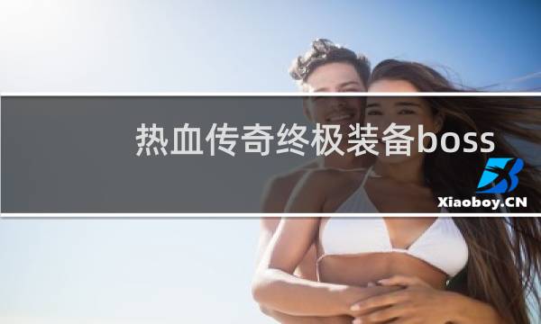 热血传奇终极装备boss