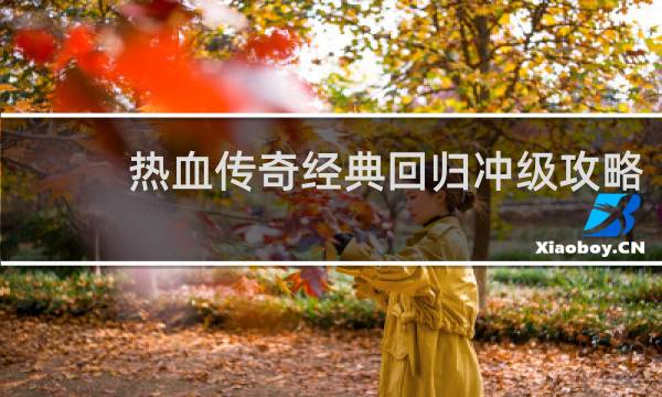 热血传奇经典回归冲级攻略