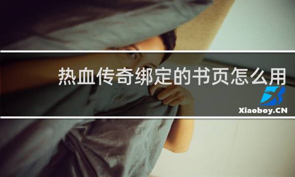 热血传奇绑定的书页怎么用