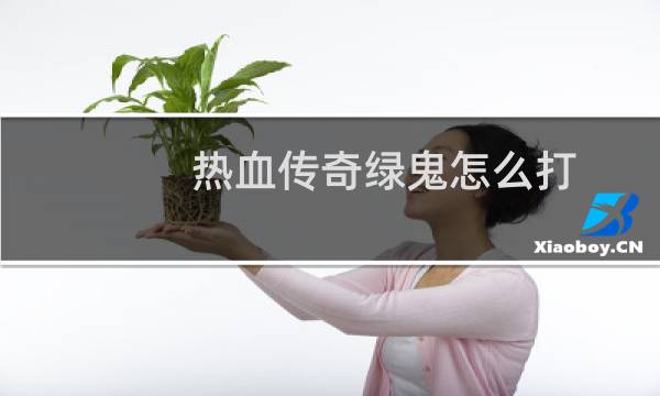 热血传奇绿鬼怎么打