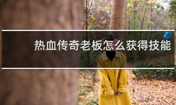 热血传奇老板怎么获得技能