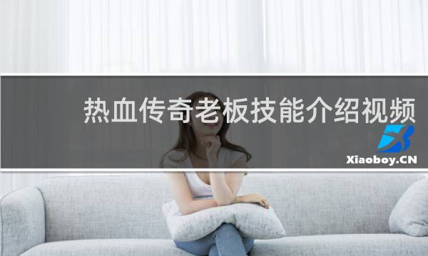 热血传奇老板技能介绍视频
