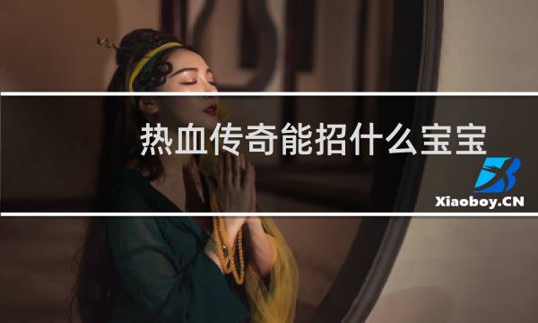 热血传奇能招什么宝宝
