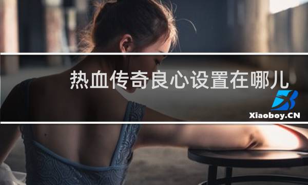 热血传奇良心设置在哪儿