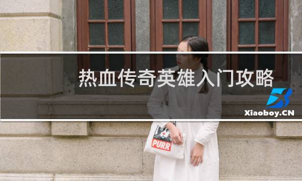 热血传奇英雄入门攻略