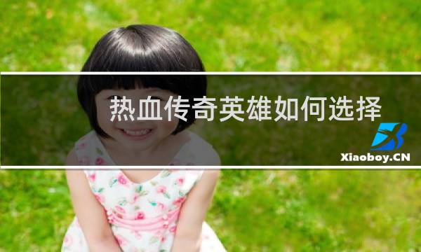 热血传奇英雄如何选择