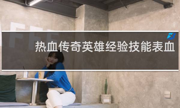 热血传奇英雄经验技能表血
