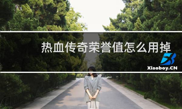 热血传奇荣誉值怎么用掉