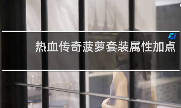 热血传奇菠萝套装属性加点