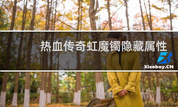 热血传奇虹魔镯隐藏属性