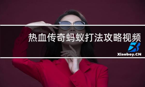 热血传奇蚂蚁打法攻略视频