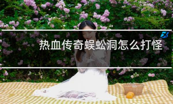 热血传奇蜈蚣洞怎么打怪