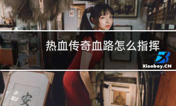 热血传奇血路怎么指挥