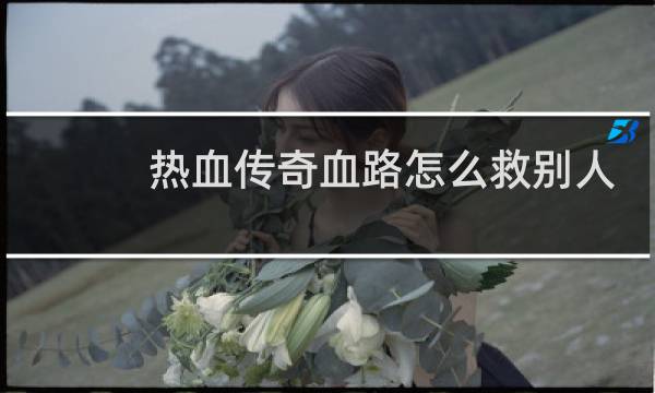 热血传奇血路怎么救别人