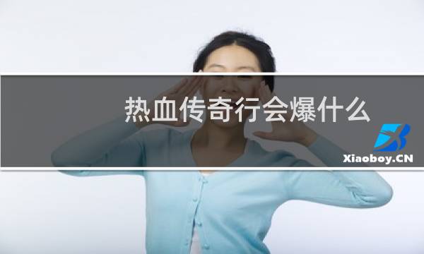 热血传奇行会爆什么