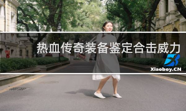 热血传奇装备鉴定合击威力