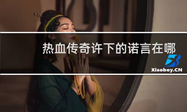 热血传奇许下的诺言在哪