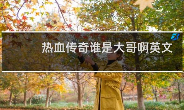 熱血傳奇誰(shuí)是大哥啊英文