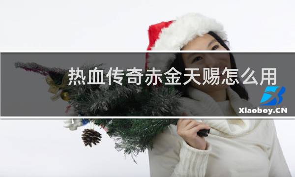 热血传奇赤金天赐怎么用