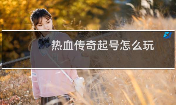 热血传奇起号怎么玩