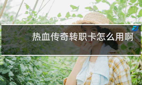 热血传奇转职卡怎么用啊