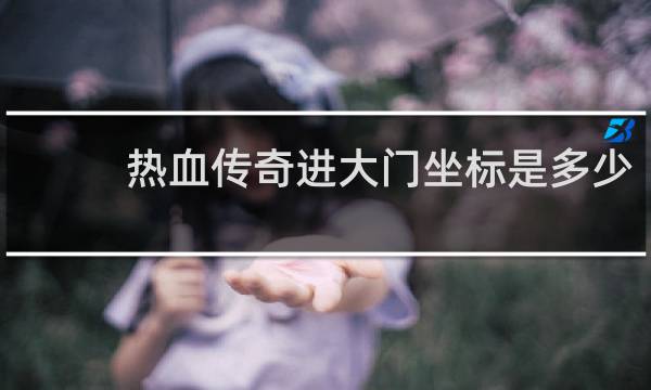 热血传奇进大门坐标是多少