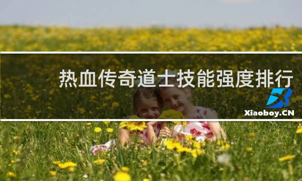 热血传奇道士技能强度排行