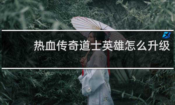 热血传奇道士英雄怎么升级