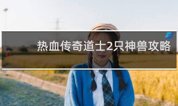 热血传奇道士2只神兽攻略