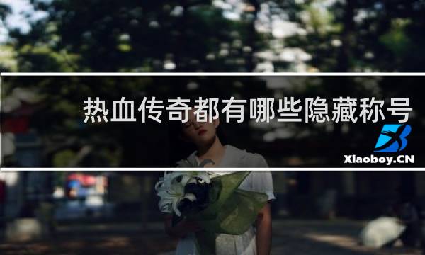 热血传奇都有哪些隐藏称号