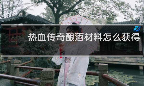 热血传奇酿酒材料怎么获得