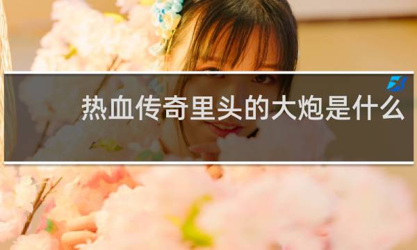 热血传奇里头的大炮是什么