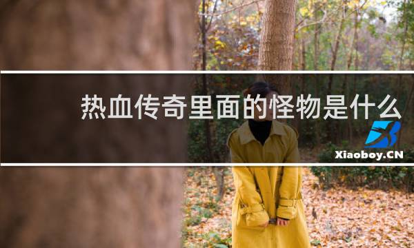 热血传奇里面的怪物是什么