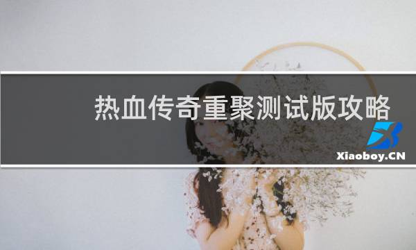 热血传奇重聚测试版攻略